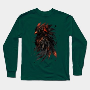 Feathers and Fire - Fabled Phoenix Bird Long Sleeve T-Shirt